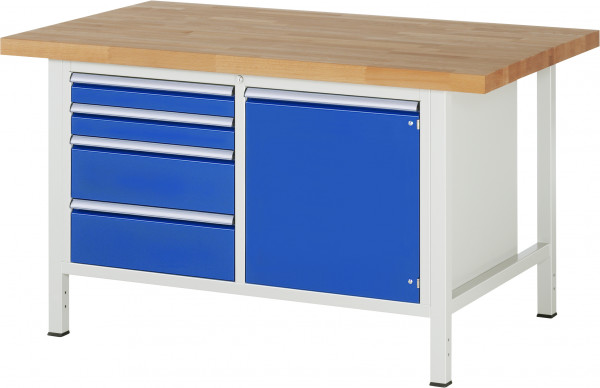 Werkbank B 1500 x T 900 x H 840 mm