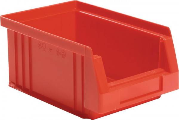 Sichtlagerkasten PLK rot Größe 4 L 164/145 x B 105/185 x H 75 mm