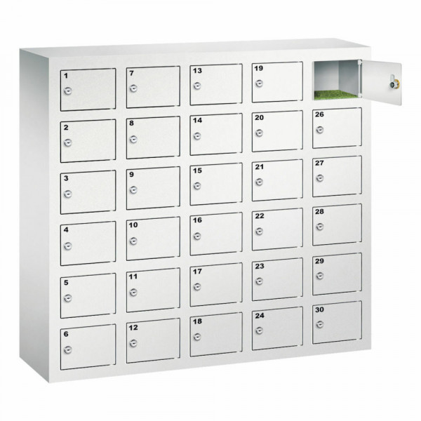 Handyfächerschrank mit 30 Fächern H 930 x B 930 x T 200 mm