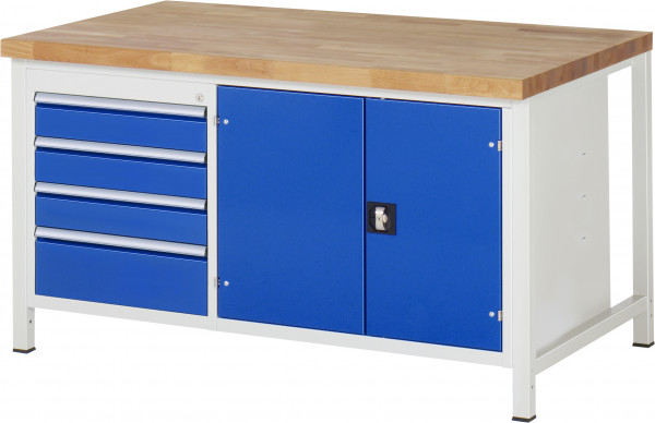 Werkbank B 1500 x T 900 x H 840 mm