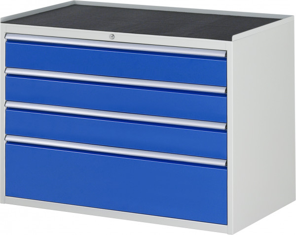 Schubladenschrank mit 4 Schubladen und Metall-Top B 1145 x T 650 x H 825 mm