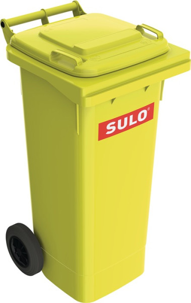 Müllgroßbehälter 80l HDPE gelb fahrbar