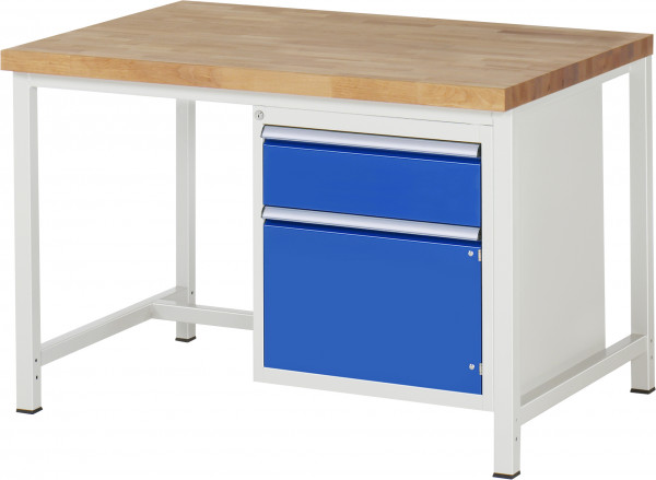 Werkbank B 1250 x T 900 x H 840 mm