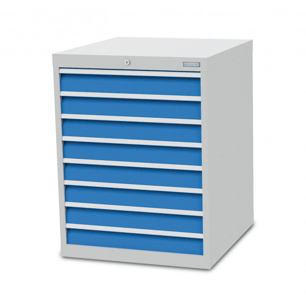 Schubladenschrank B 705 x T 736 x H 919 mm mit 8 Schubladen R 24-24