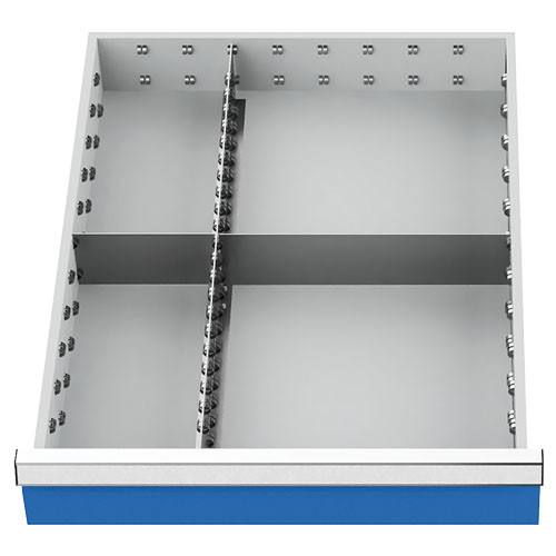 Metalleinteilung 4-teilig R 18-24 Schubladennutzmaß 450 x 600 mm