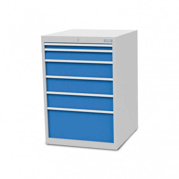 Schubladenschrank B 705 x T 736 x H 1019 mm mit 6 Schubladen R 24-24