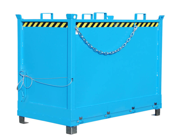 Klappbodenbehälter Typ FB 2000 lackiert lichtblau RAL 5012