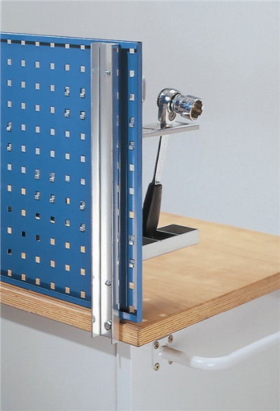 Werkbankhalterung für Lochplatten / Schlitzplatten