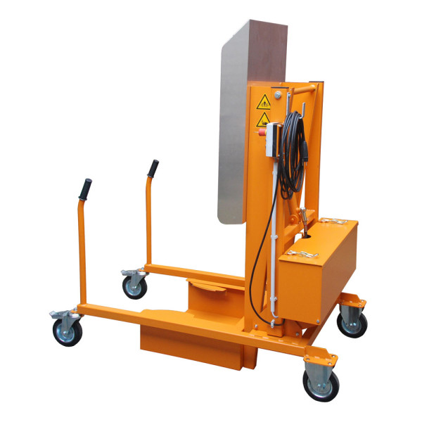 Mülltonnen-Kippstation Typ MKS-230V lackiert gelborange RAL 2000