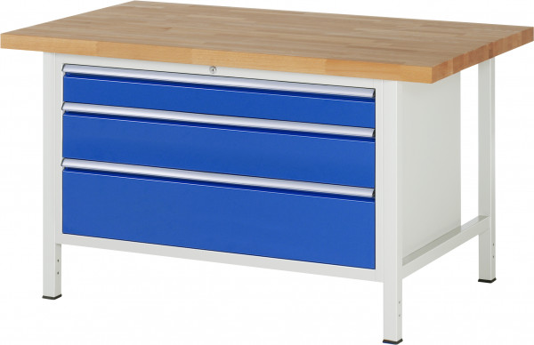 Werkbank B 1500 x T 900 x H 840 mm