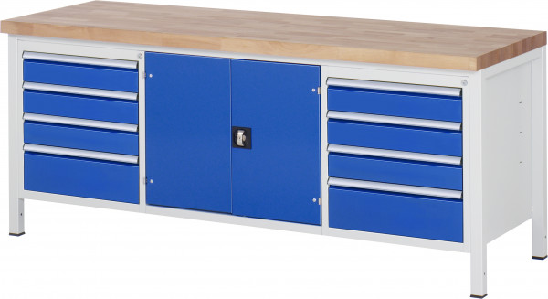 Werkbank B 2000 x T 700 x H 840 mm