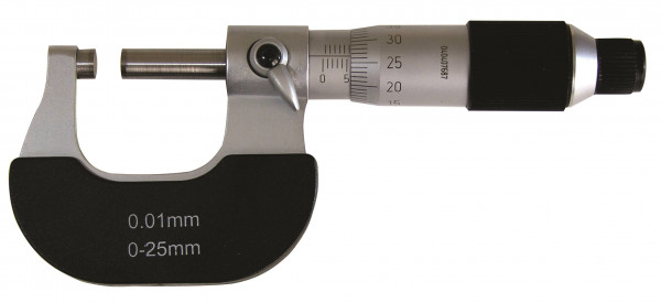 Bügelmessschrauben 0 - 25 mm mit Friktionsratsche DIN 863