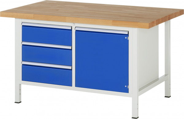 Werkbank B 1500 x T 900 x H 840 mm
