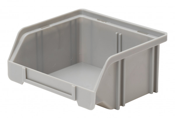 Sichtlagerkasten grau aus Polystyrol L 85/65 x B 105 x H 45 mm