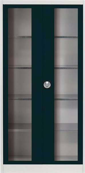 Flügeltürenschrank mit Sichtfenster H 1950 x B 950 x T 420 mm