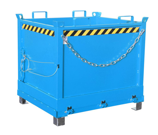 Klappbodenbehälter Typ FB 1000 lackiert lichtblau RAL 5012