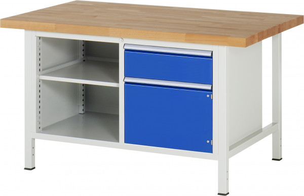 Werkbank B 1500 x T 900 x H 840 mm