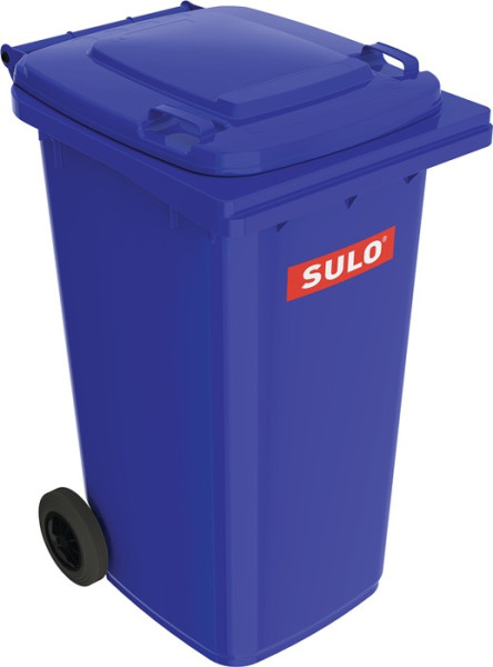 Müllgroßbehälter 240l HDPE blau fahrbar