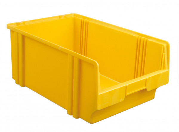 Sichtlagerkasten gelb aus Polystyrol L 500/450 x B 300 x H 200 mm