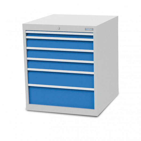 Schubladenschrank B 705 x T 736 x H 819 mm mit 6 Schubladen R 24-24