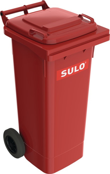 Müllgroßbehälter 80l HDPE rot fahrbar