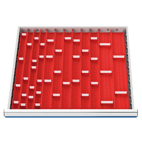 Muldenplatten 56-teilig R 24-24 Schubladennutzmaß 600 x 600 mm