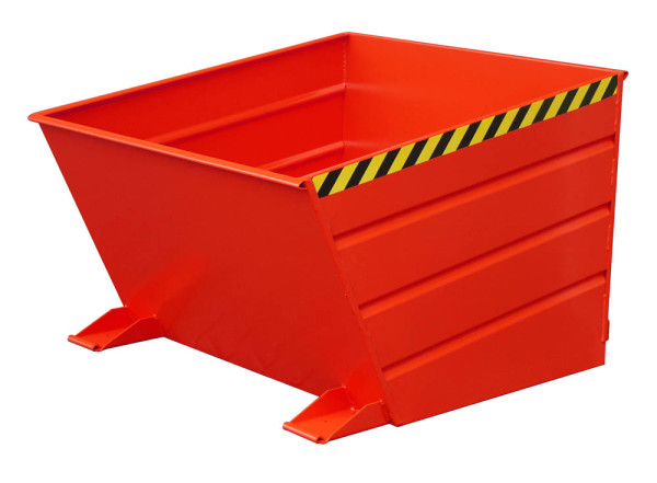 Kippbehälter VD 1000 lackiert feuerrot RAL 3000