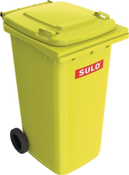Müllgroßbehälter 240l HDPE gelb fahrbar