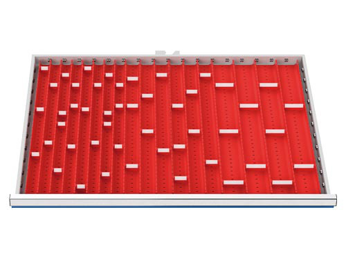 Muldenplatten 71-teilig R 36-24 Schubladennutzmaß 900 x 600 mm
