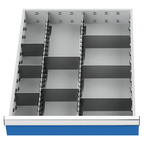 Metalleinteilung 10-teilig R 18-24 Schubladennutzmaß 450 x 600 mm