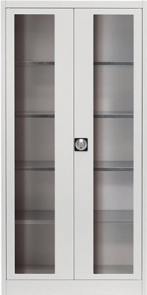 Flügeltürenschrank mit Sichtfenster H 1950 x B 950 x T 420 mm