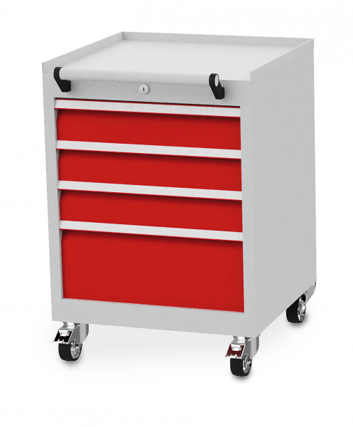 Mobiler Schubladenschrank mit 4 Schubladen B 530 x T 500 x H 750 mm