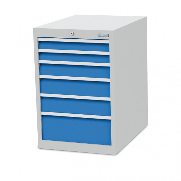Schubladenschrank B 555 x T 736 x H 819 mm mit 6 Schubladen R 18-24