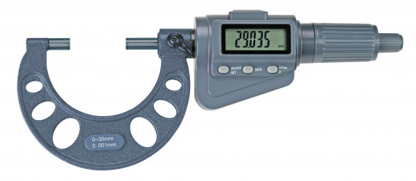 Digital-Bügelmessschraube 0 - 35 mm mit Friktionsratsche 